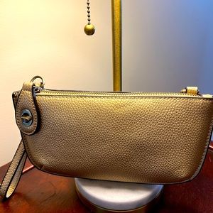 Susan Joy gold convertible clutch